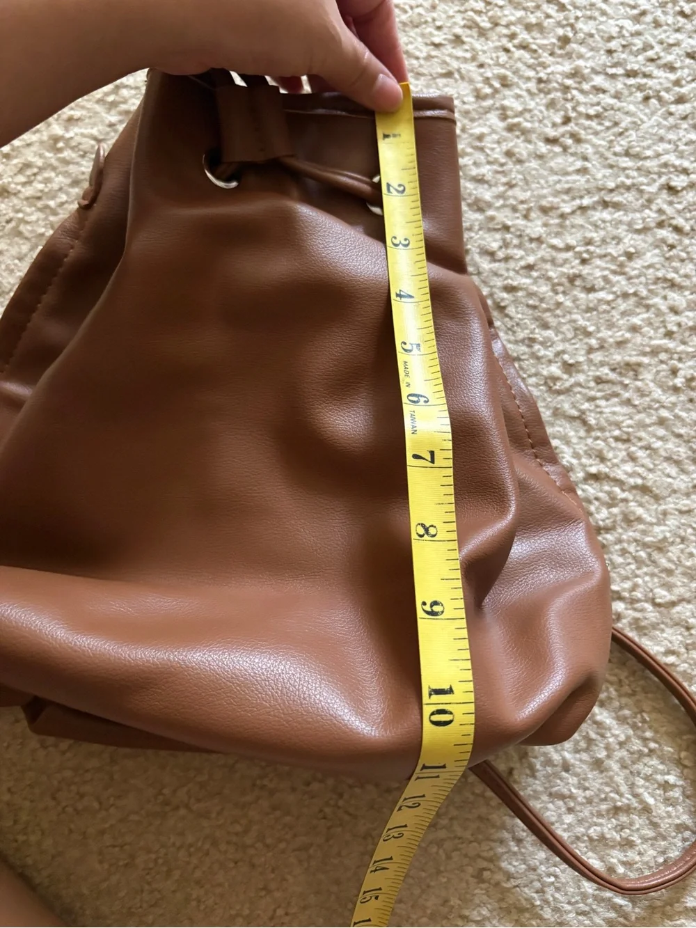 Japan brand ANAP brown backpack bag with side pockets